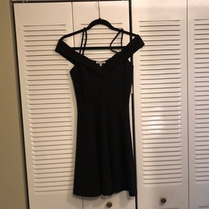 Mid length off the shoulder with straps dress